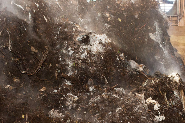 Compost processing at Fundy Compost Halifax, Colchester, NS